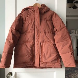 Madewell Holland Quilted Puffer Parka – Warm Umber